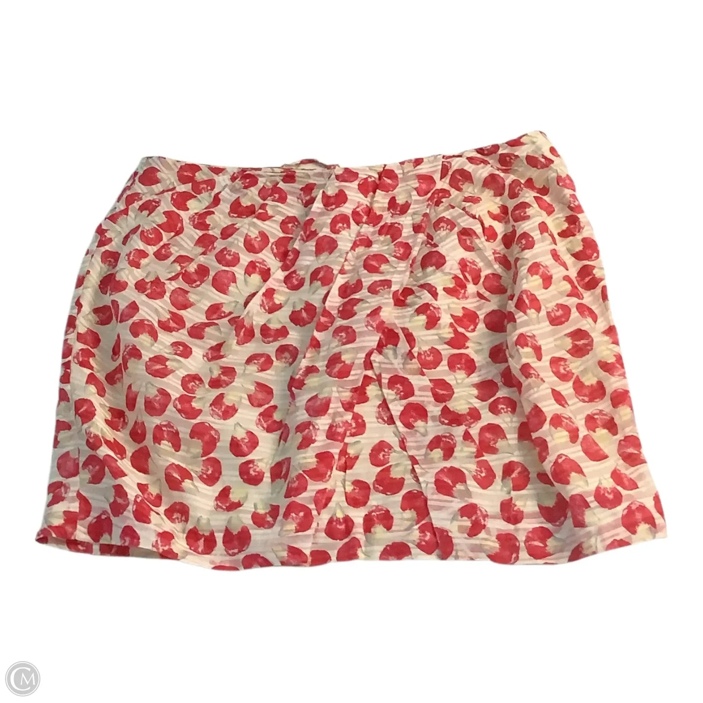 Skirt Midi By Leifsdottir In Red & White, Size: 12