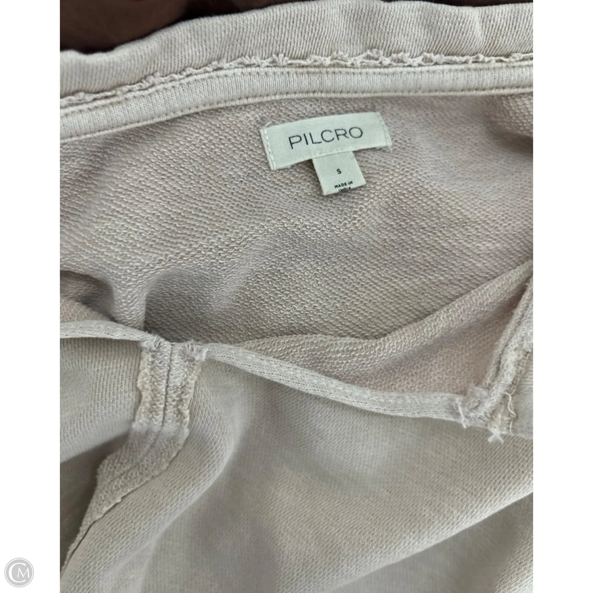 Top Long Sleeve Basic By Pilcro In Beige, Size: S