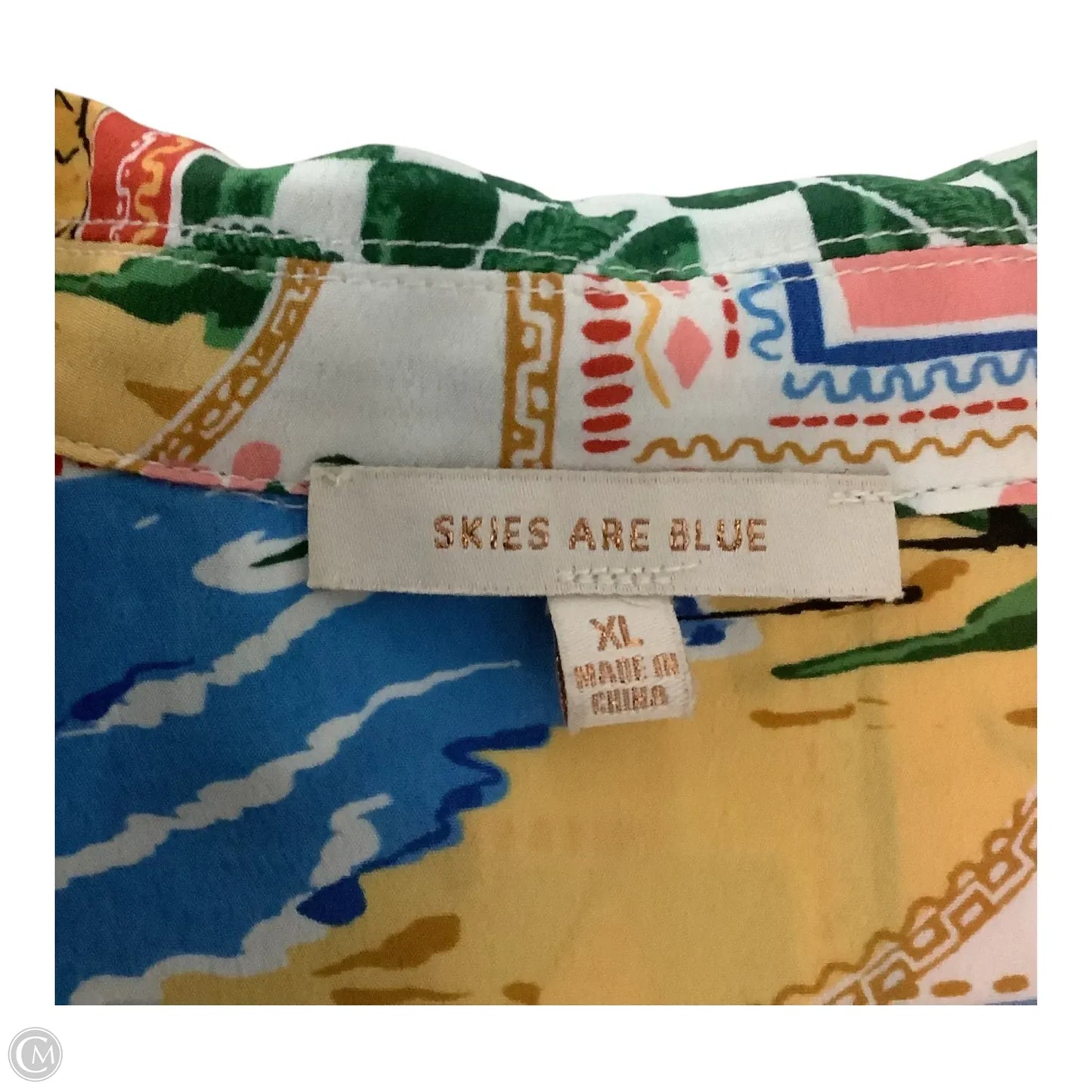 Dress Casual Maxi By Skies Are Blue In Tropical Print, Size: Xl