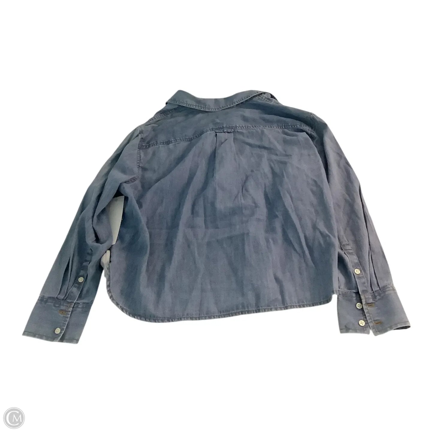 Top Long Sleeve Basic By Talbots In Blue, Size: Lp