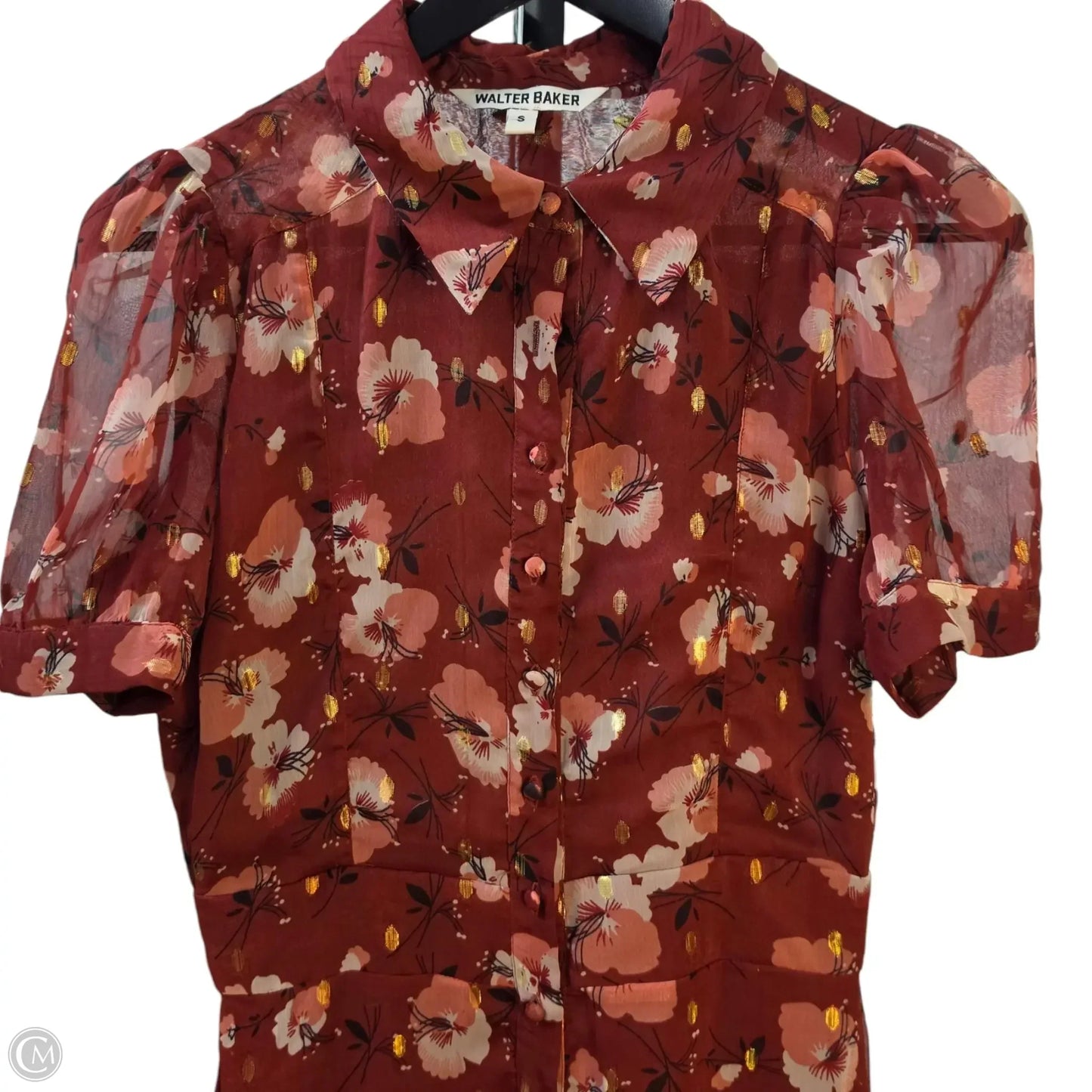 Dress Casual Midi By Walter Baker In Floral Print, Size: S