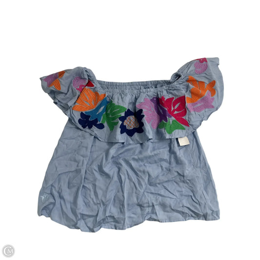 Top Short Sleeve By J.marie In Blue, Size: M