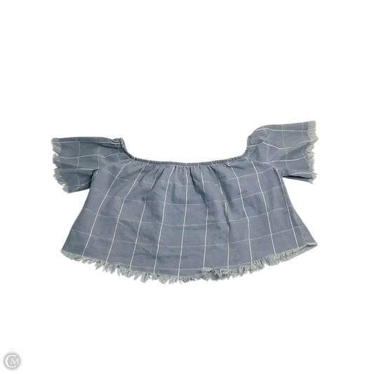 Top Short Sleeve By Show Me Your Mumu In Blue & White, Size: M