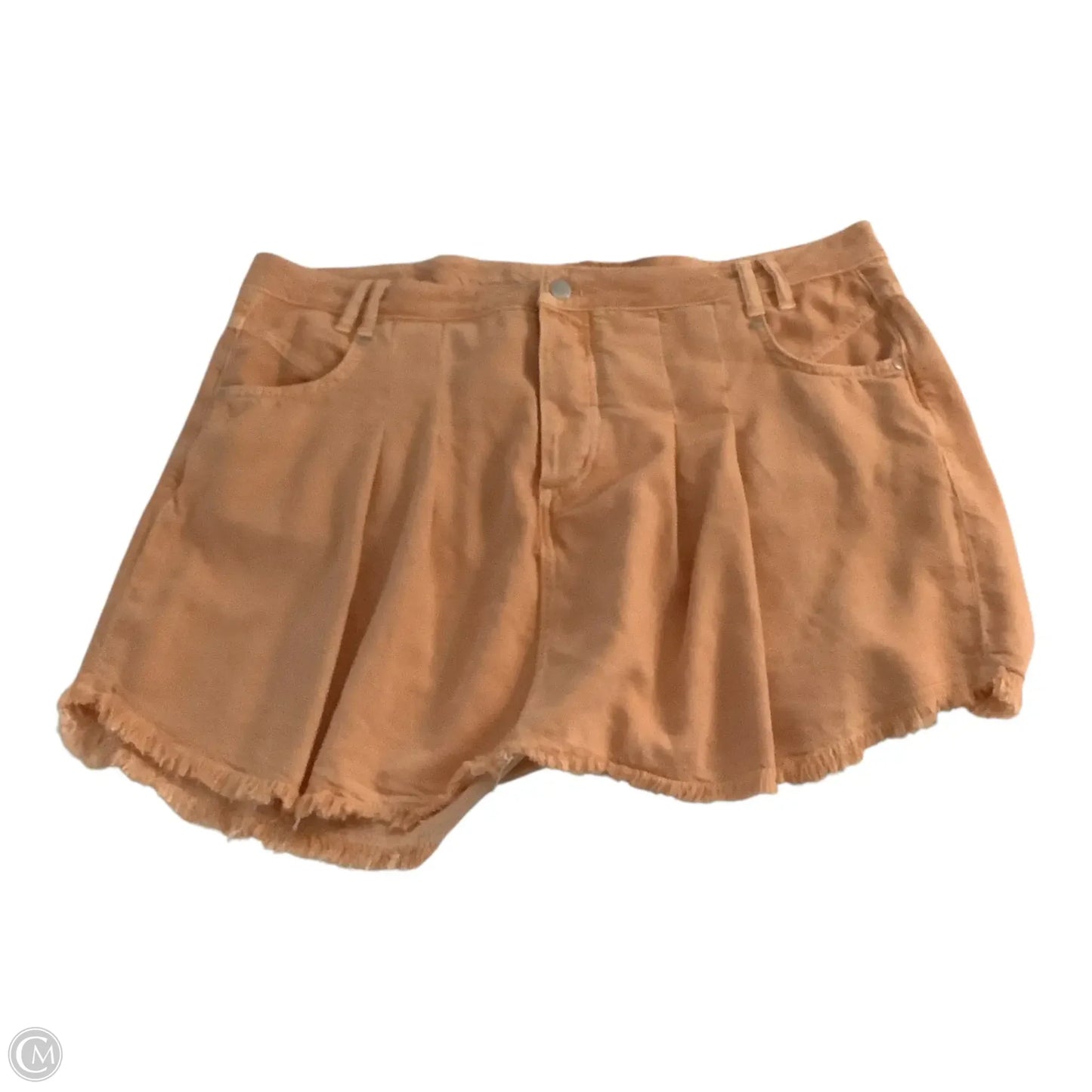 Skirt Mini & Short By Pilcro In Orange Denim, Size: 20