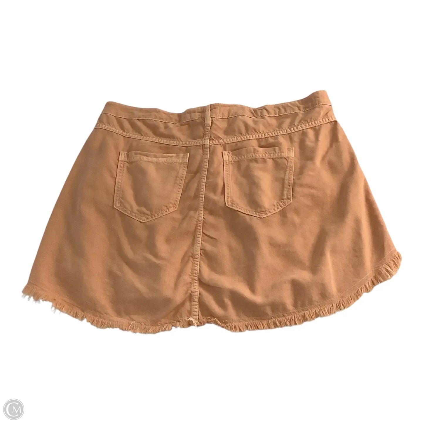 Skirt Mini & Short By Pilcro In Orange Denim, Size: 20