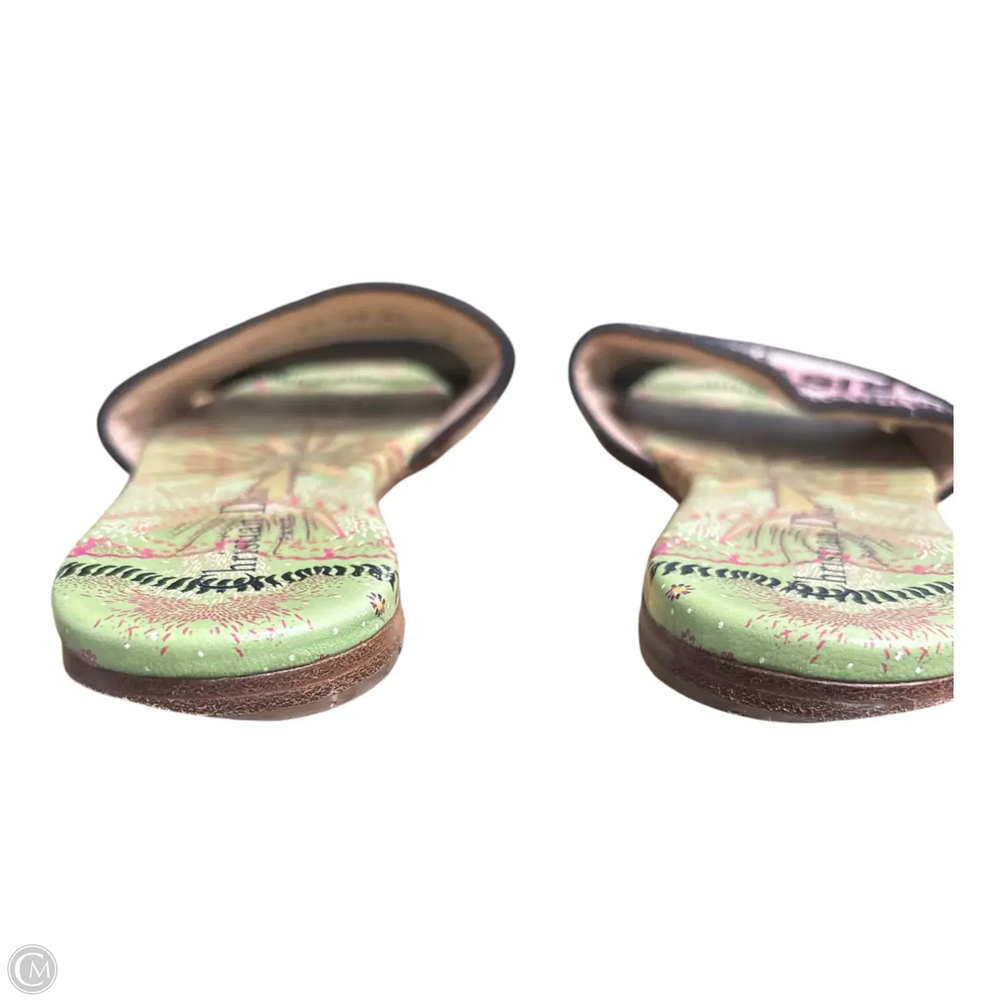 Sandals Luxury Designer By Dior In Green