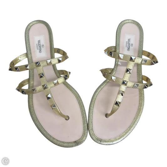 Sandals Luxury Designer By Valentino-garavani In Gold