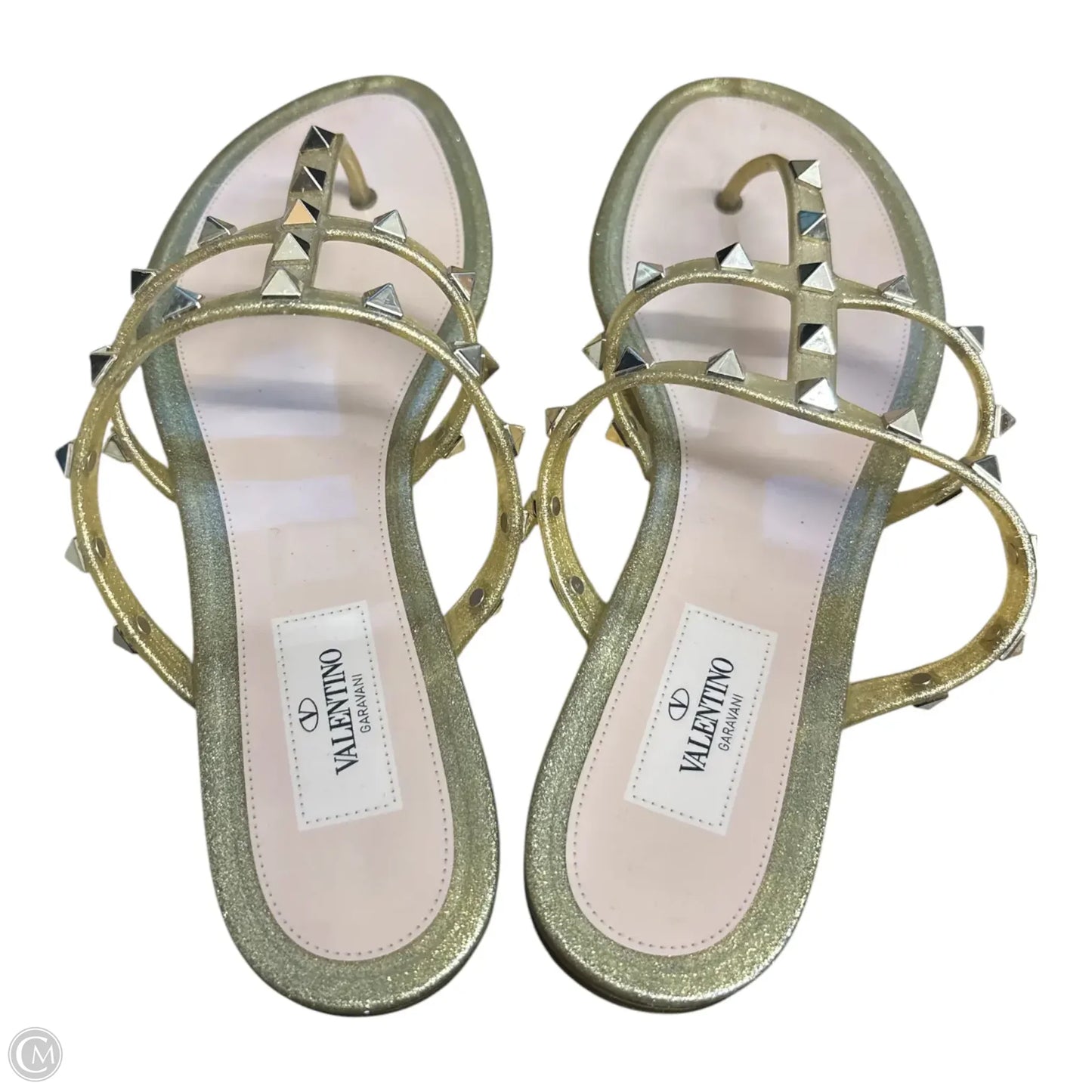 Sandals Luxury Designer By Valentino-garavani In Gold