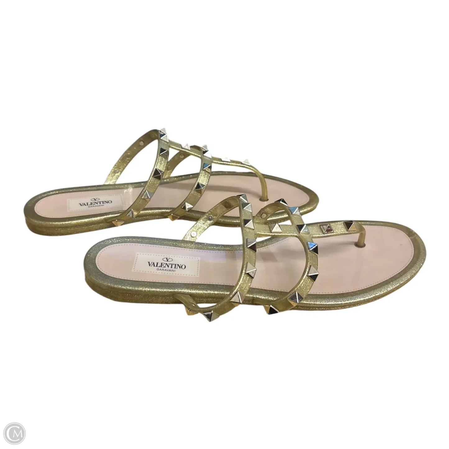 Sandals Luxury Designer By Valentino-garavani In Gold