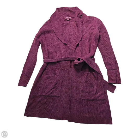 Sweater Cardigan By Barefoot Dreams In Purple, Size: 1x