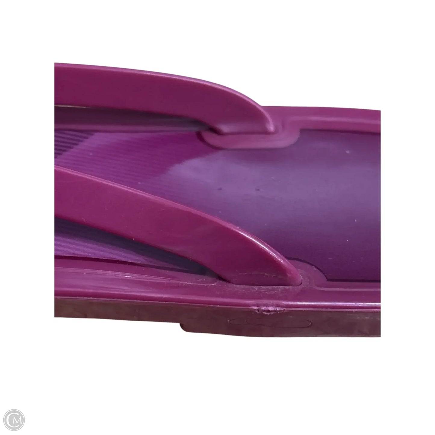 Sandals Luxury Designer By Burberry In Maroon, Size:
