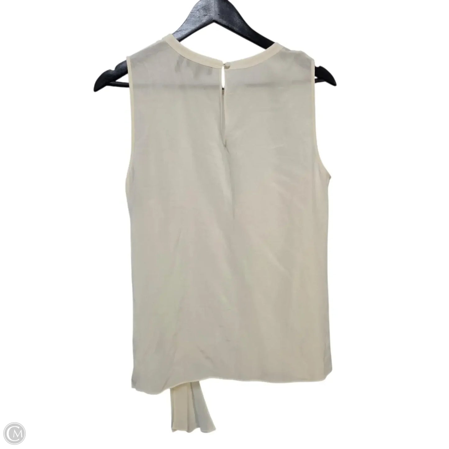 Top Short Sleeve By Theory In Cream, Size: M