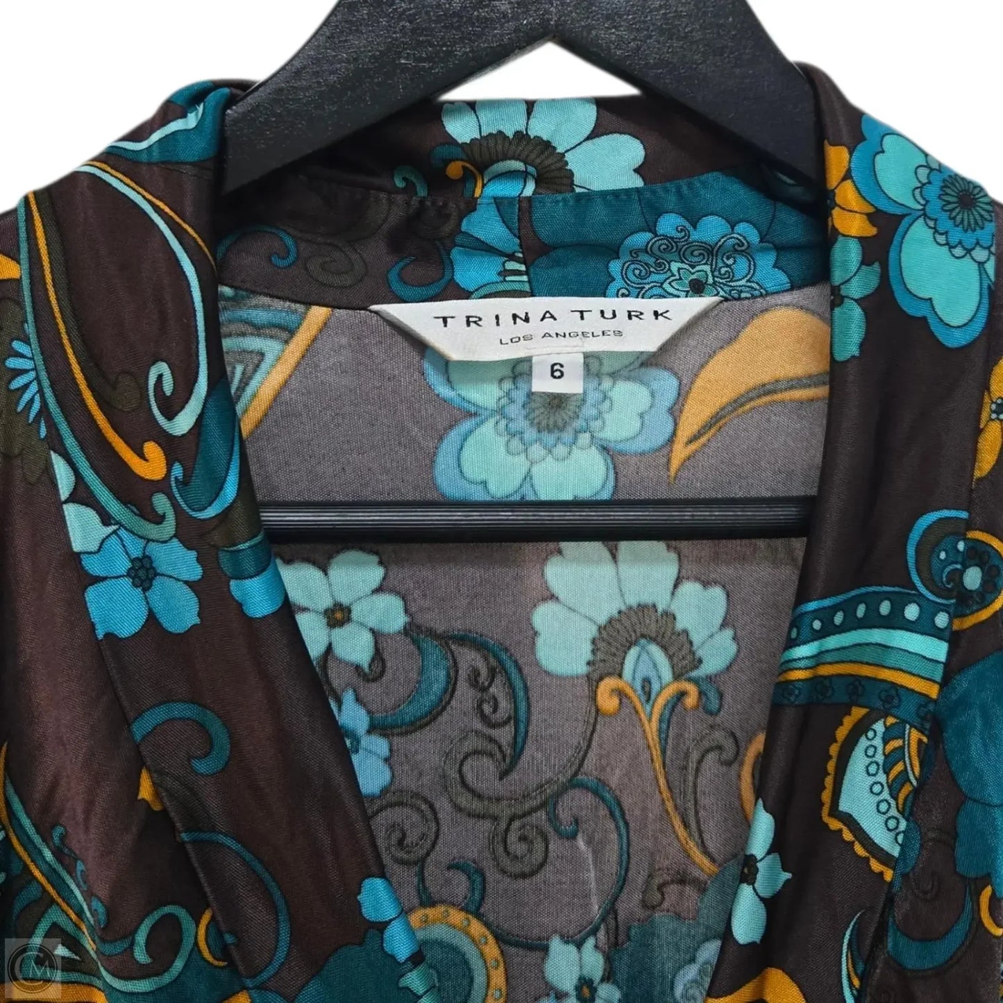Dress Casual Midi By Trina Turk In Floral Print, Size: 6