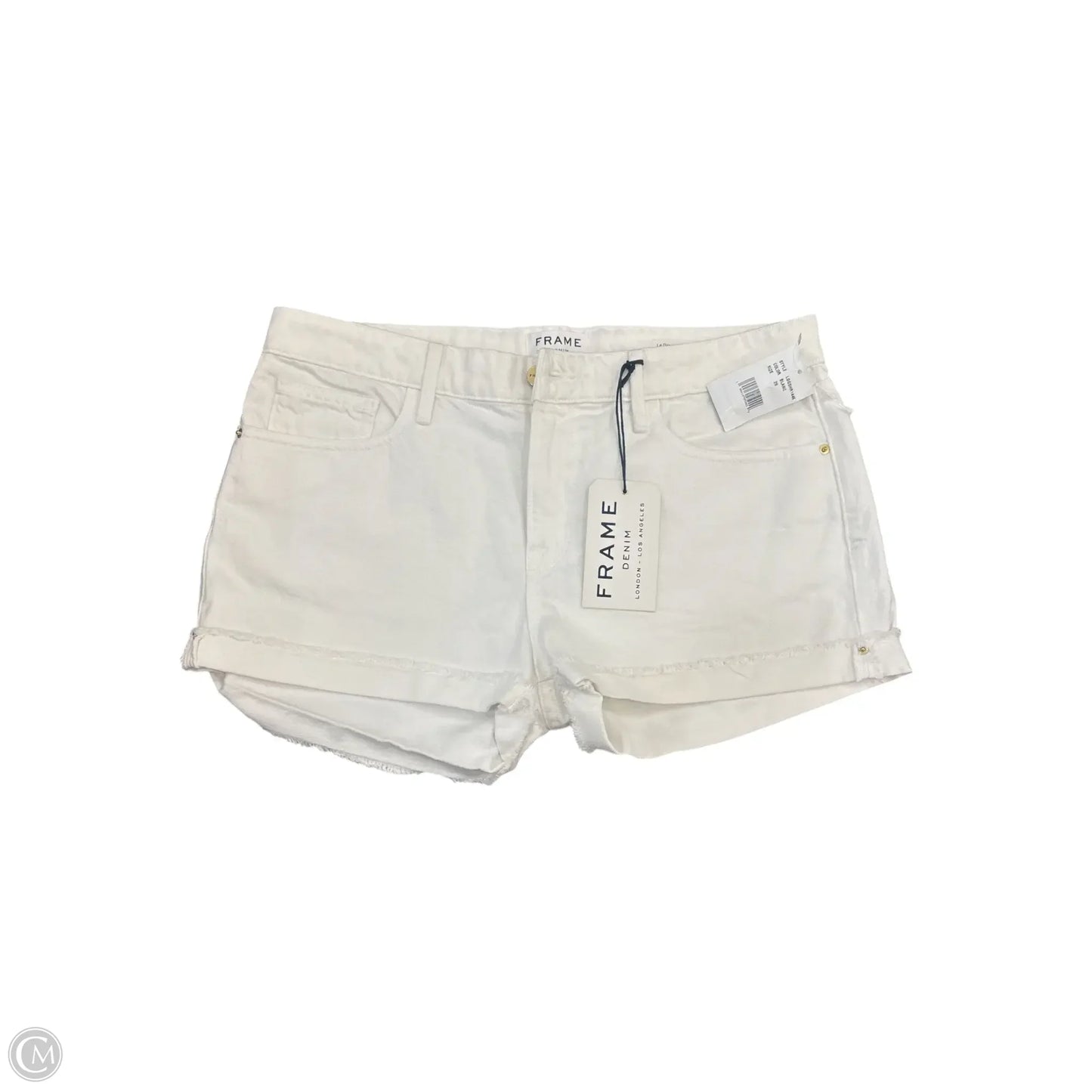 Shorts By Frame In White, Size: 8