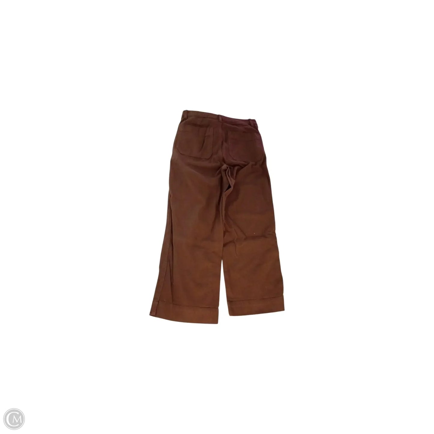 Jeans Wide Leg By Quince In Brown, Size: 10