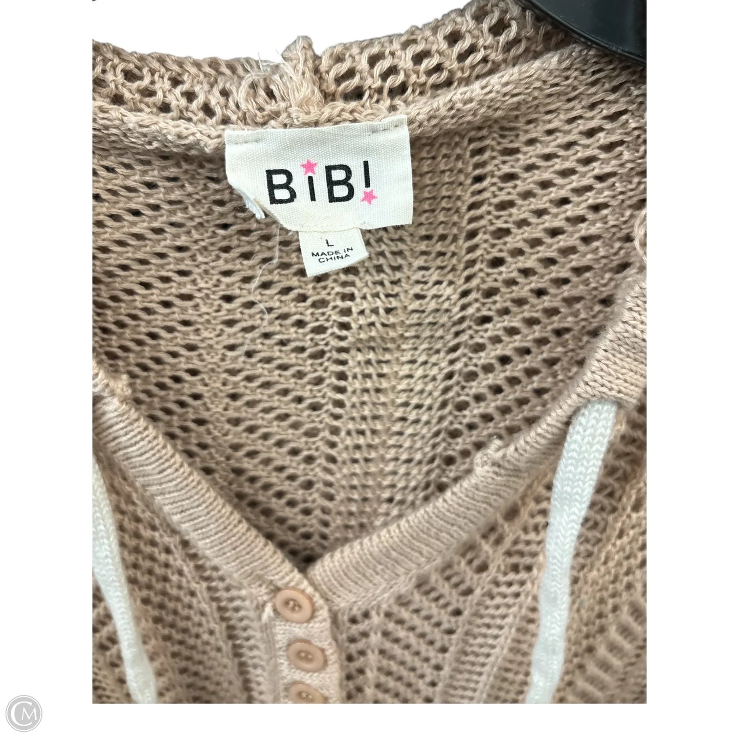 Sweater By Bibi In Tan, Size: L