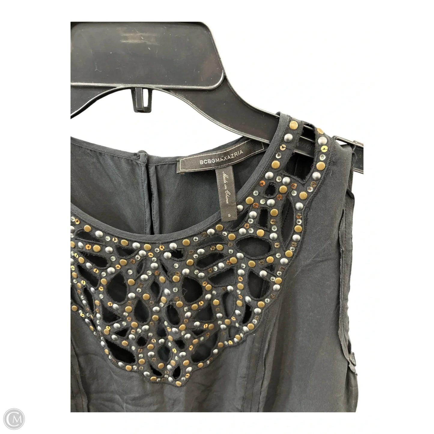 Top Sleeveless By Bcbgmaxazria In Black, Size: S