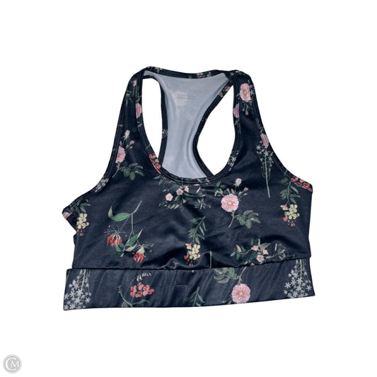 Athletic Bra By Beyond Yoga In Floral Print, Size: M