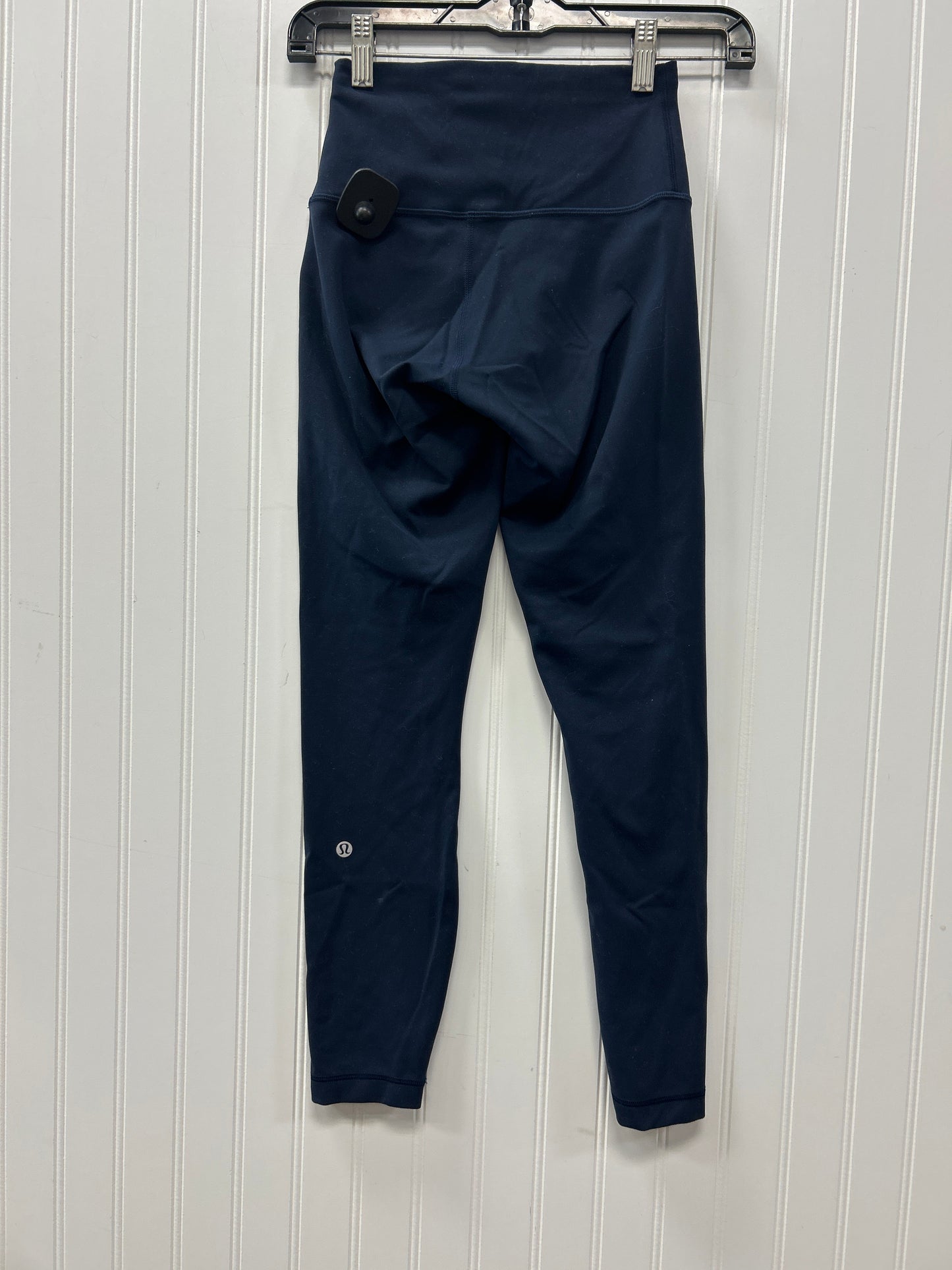 Athletic Leggings By Lululemon In Navy, Size:4
