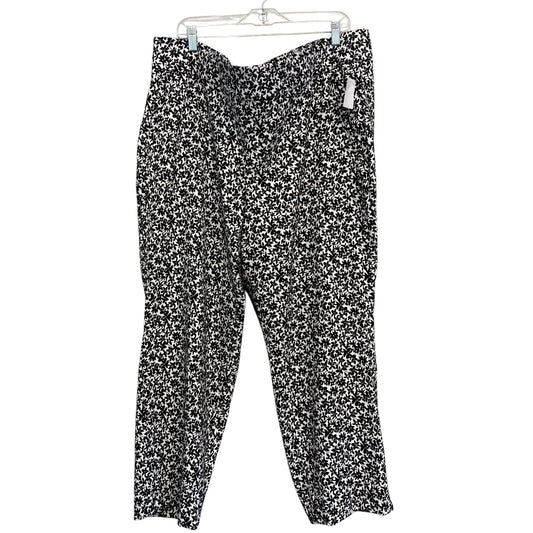 Pants Dress By Lane Bryant In Black & White, Size:26