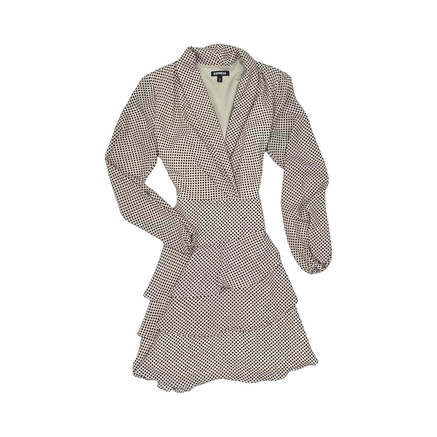 Dress Party Short By Express In Polkadot Pattern, Size:Xs