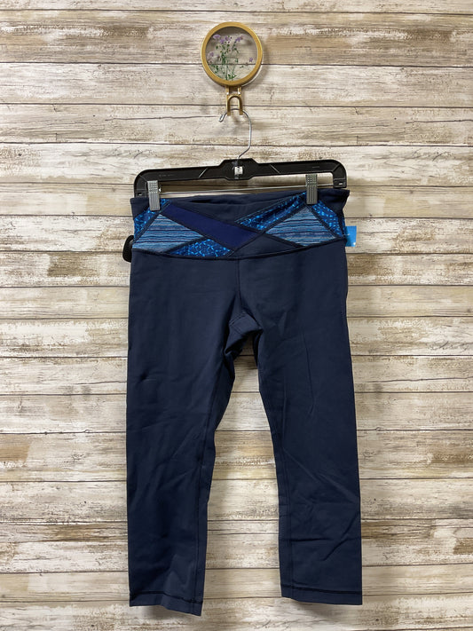 Athletic Capris By Lululemon In Blue, Size:8