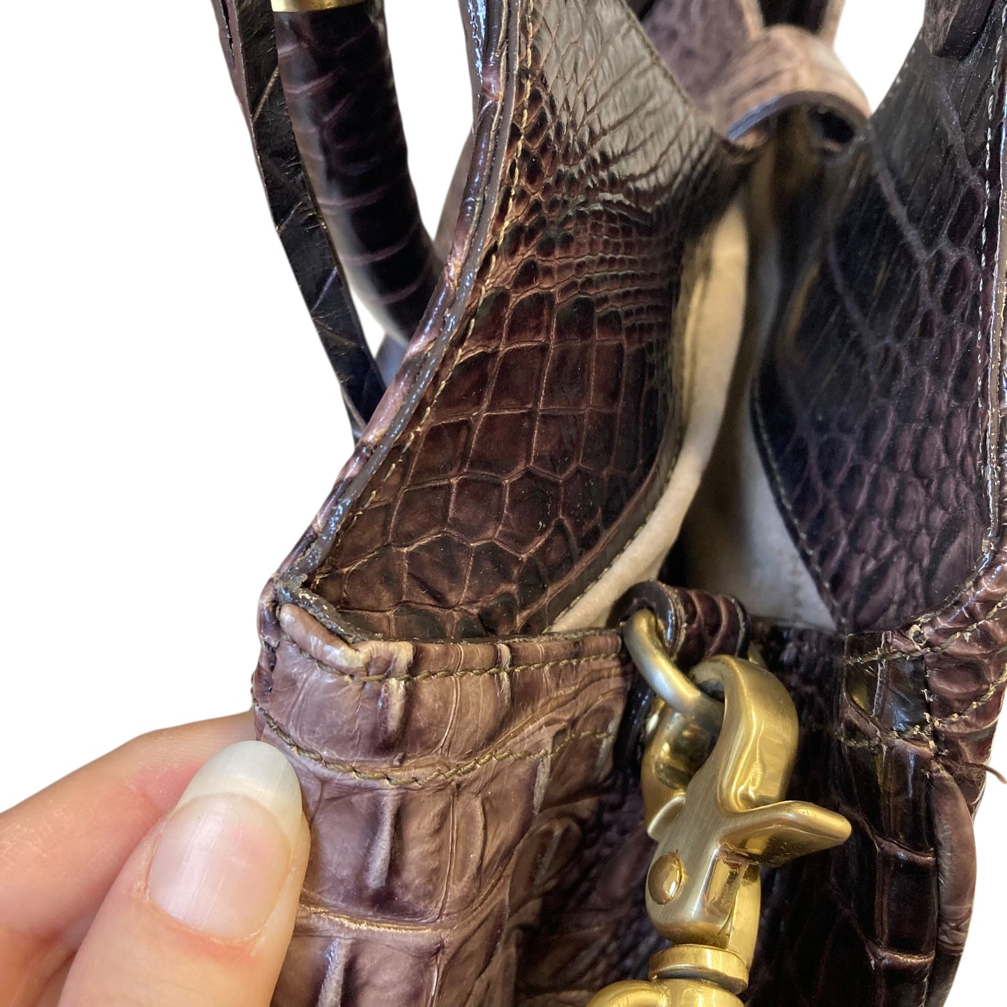 Handbag Designer By Brahmin In Multi, Size:Medium