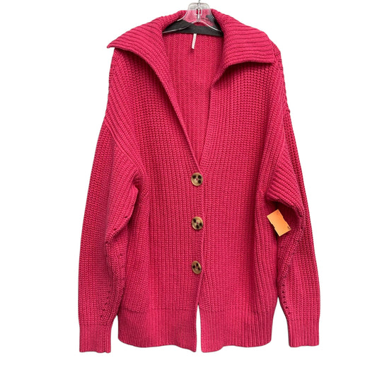 Sweater Cardigan By Free People In Pink, Size:S