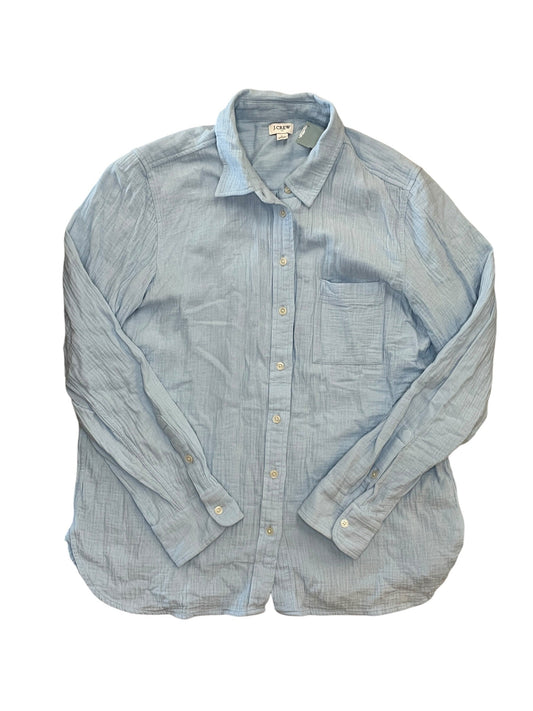 Top Ls By J. Crew In Blue, Size:L