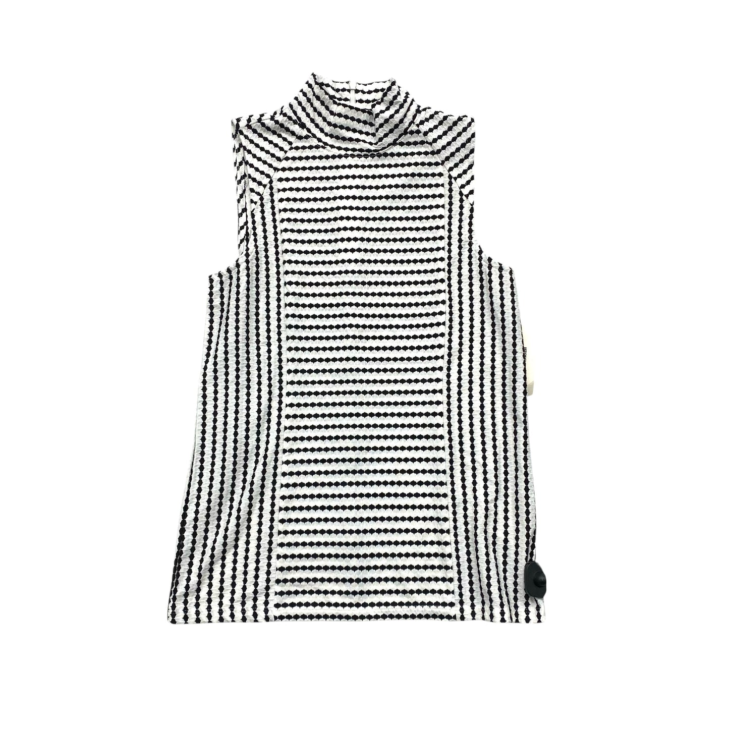 Top Ls By Anne Klein In Black & White, Size:Xs