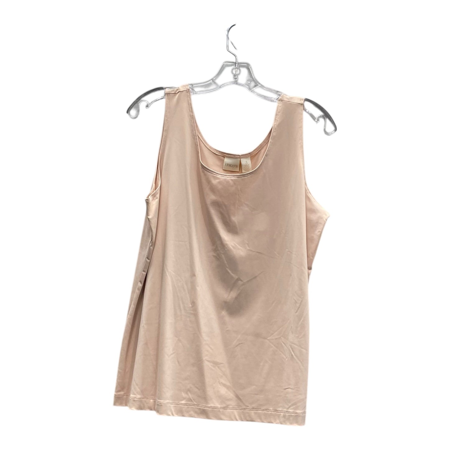 Top Sleeveless By Chicos In Pink, Size:Xl