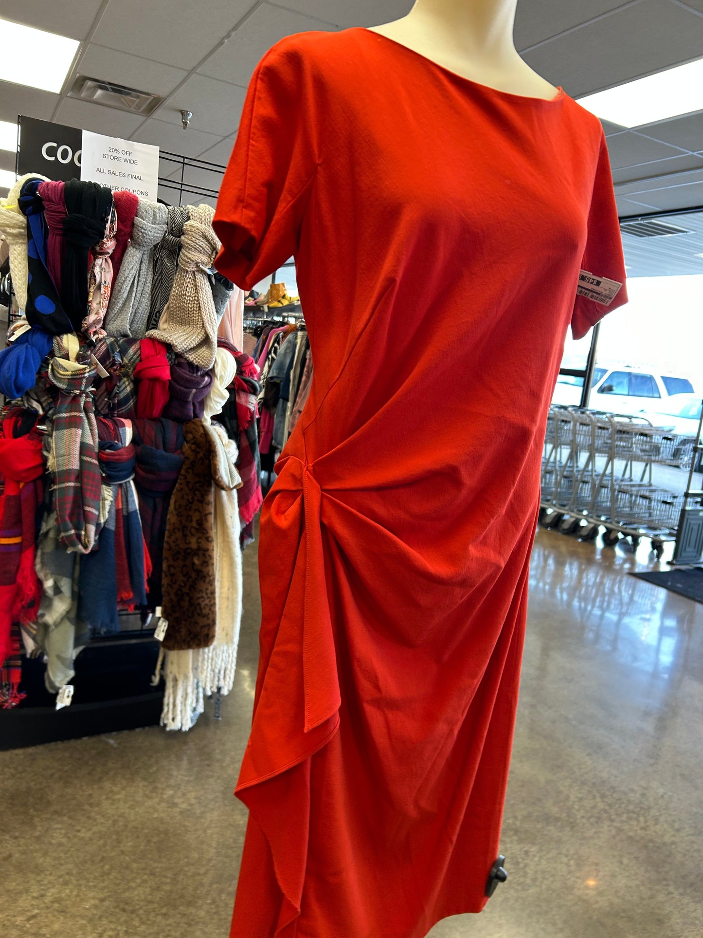 Dress Designer By Escada In Red, Size:M