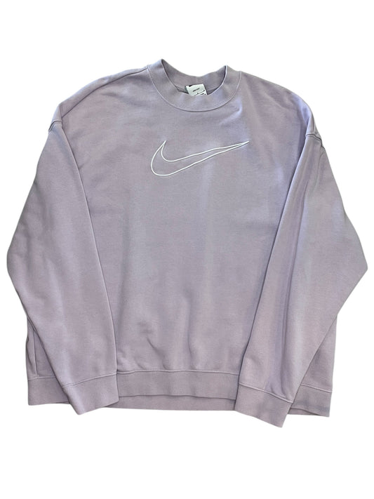 Sweatshirt Collar By Nike Apparel In Purple, Size:L