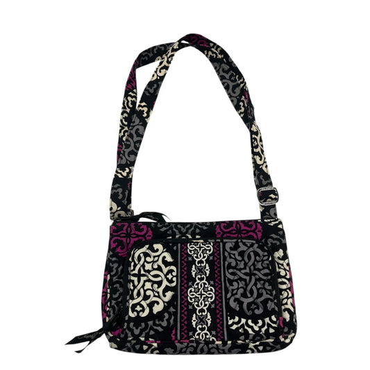 Crossbody By Vera Bradley In Black & Pink, Size:Medium