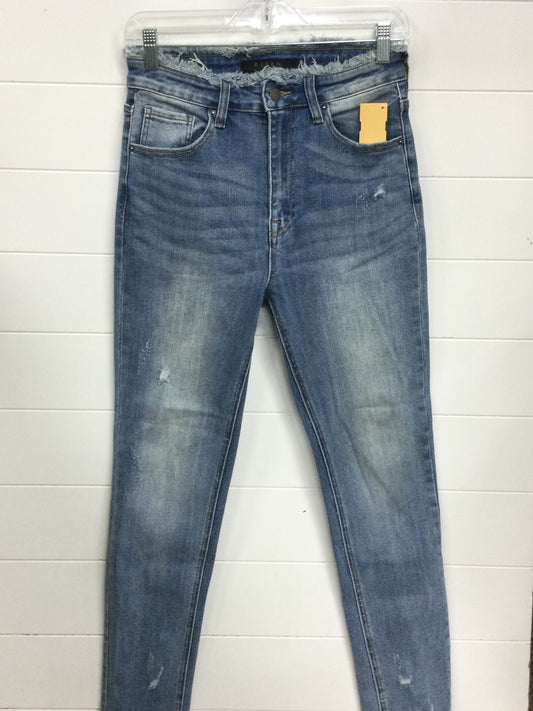 Jeans Skinny By Risen In Blue Denim, Size:6