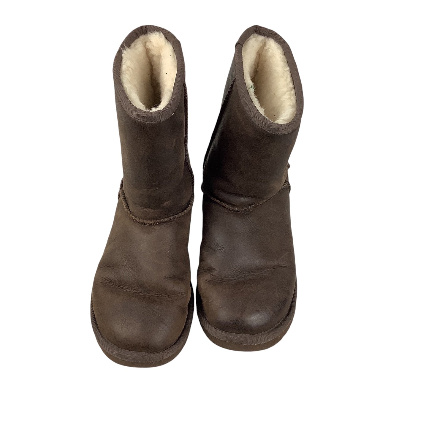 Boots Designer By Ugg In Brown, Size: 7