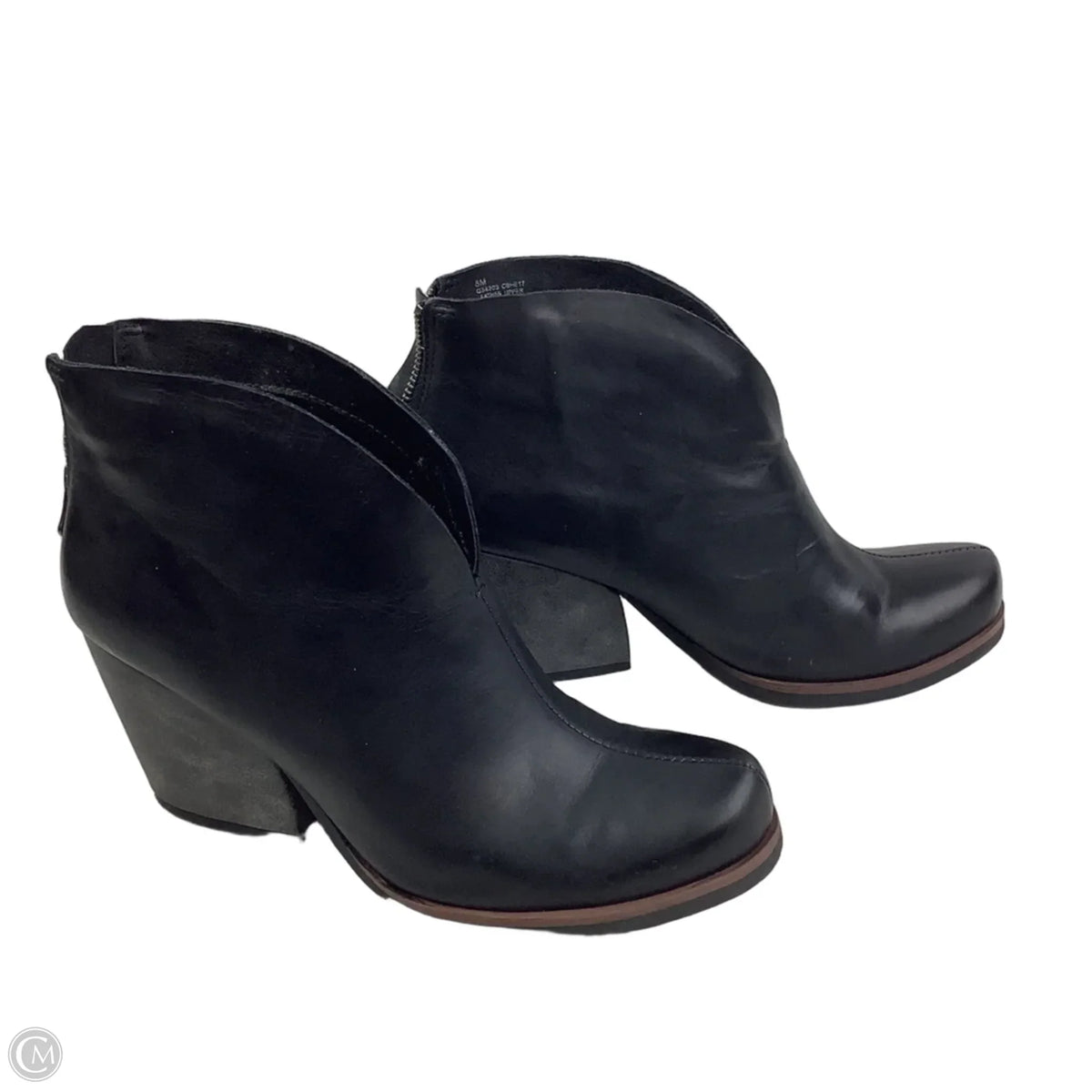 Boots Ankle Heels By Korks In Black, Size: 8