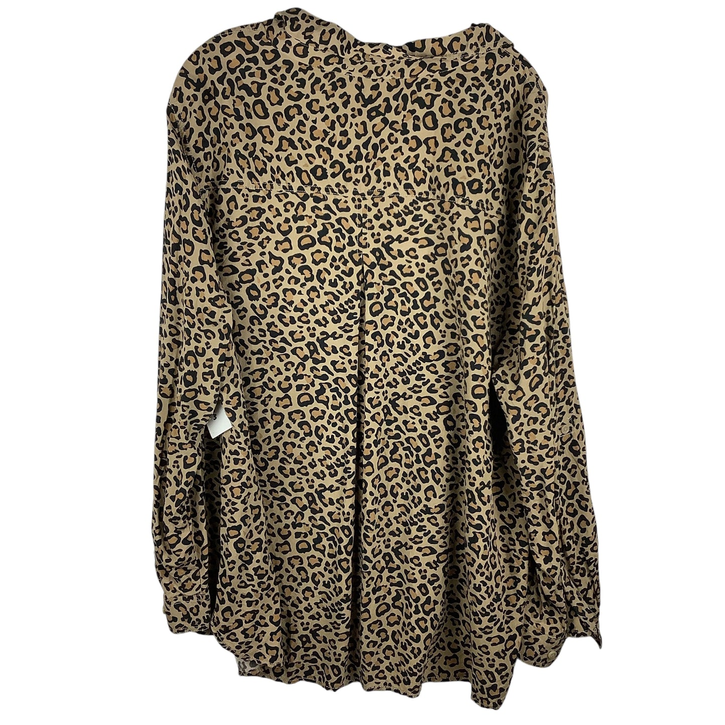 Top Long Sleeve By Beachlunchlounge In Animal Print, Size: 3x