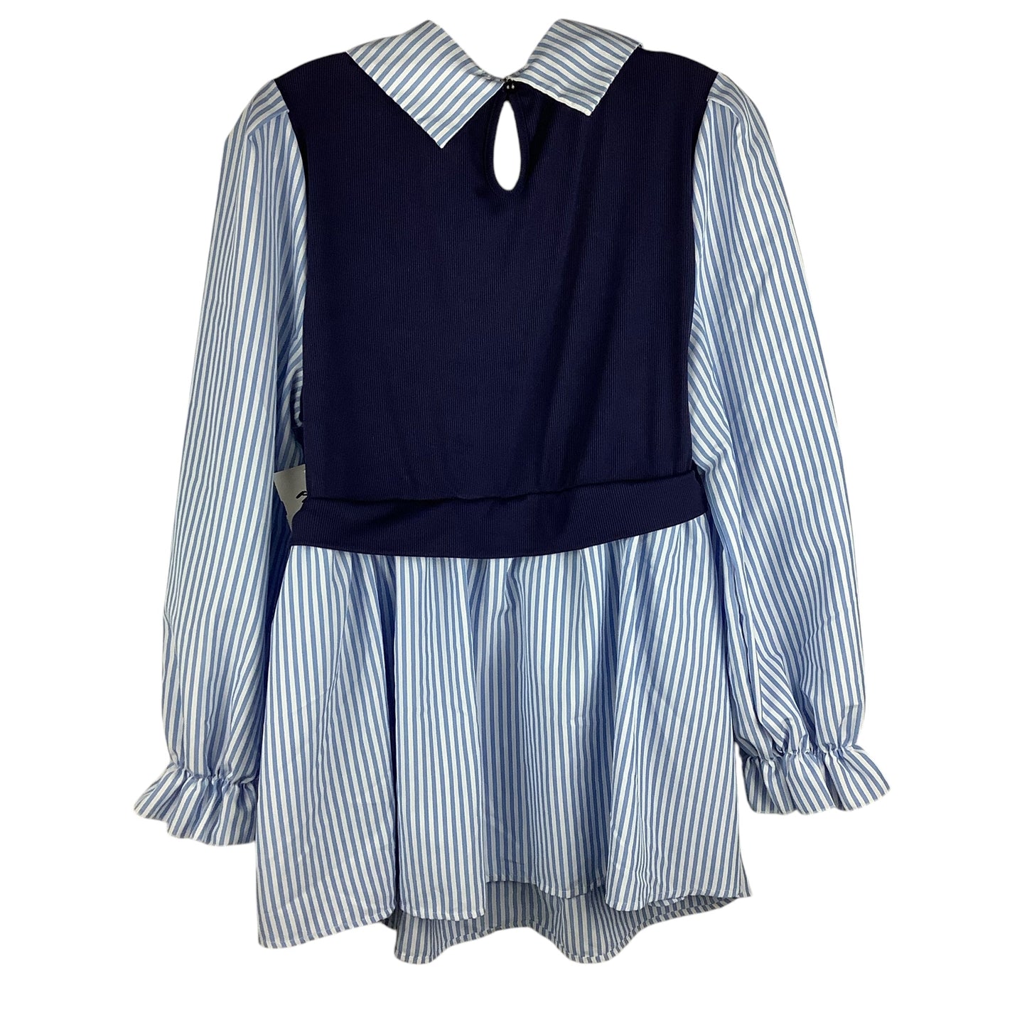 Top Long Sleeve By Shein In Blue, Size: 2x