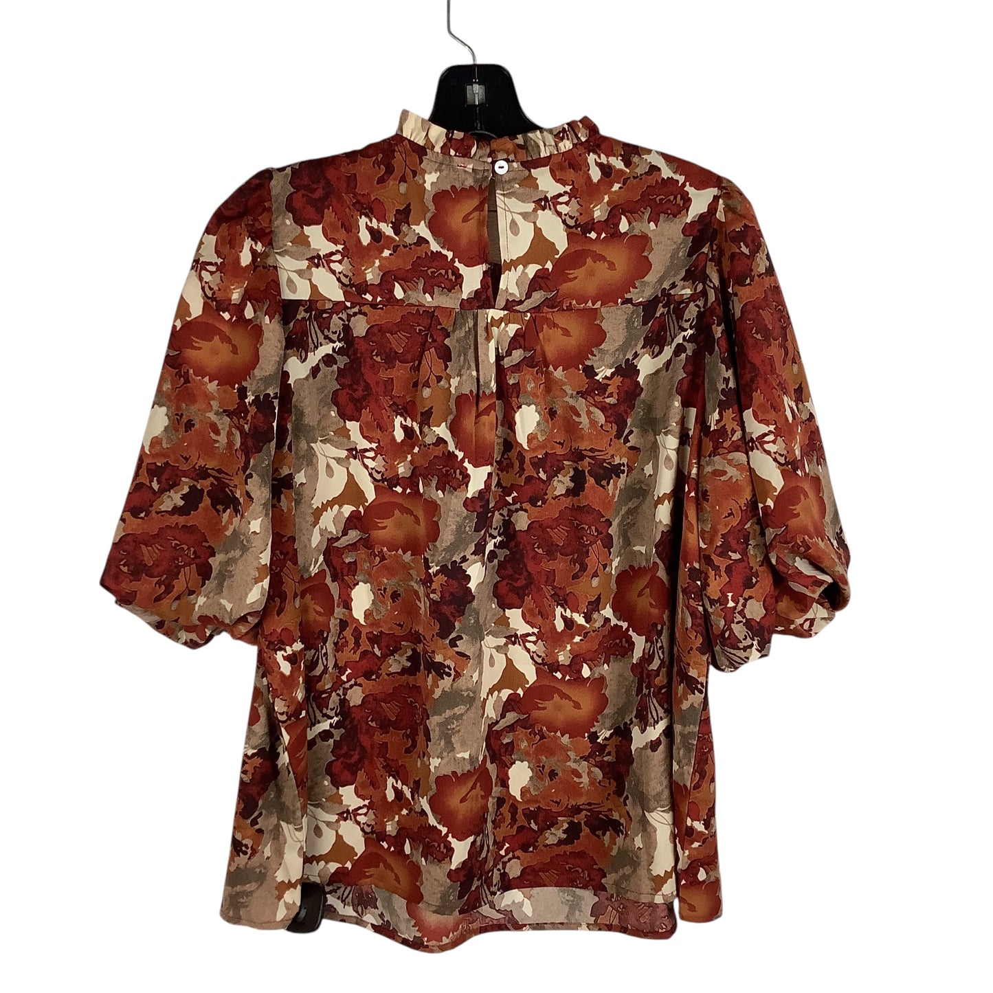 Top Short Sleeve By Cmc In Floral Print, Size: L