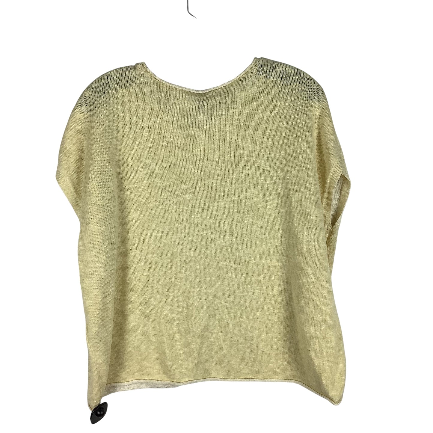 Top Short Sleeve By Eileen Fisher In Yellow, Size: M