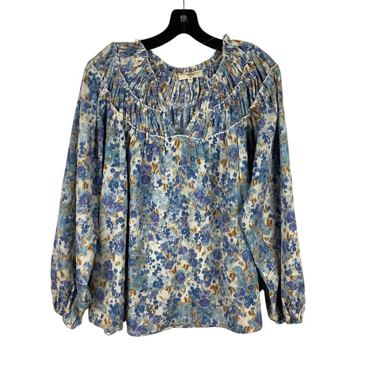 Top Long Sleeve By Entro In Blue, Size: M