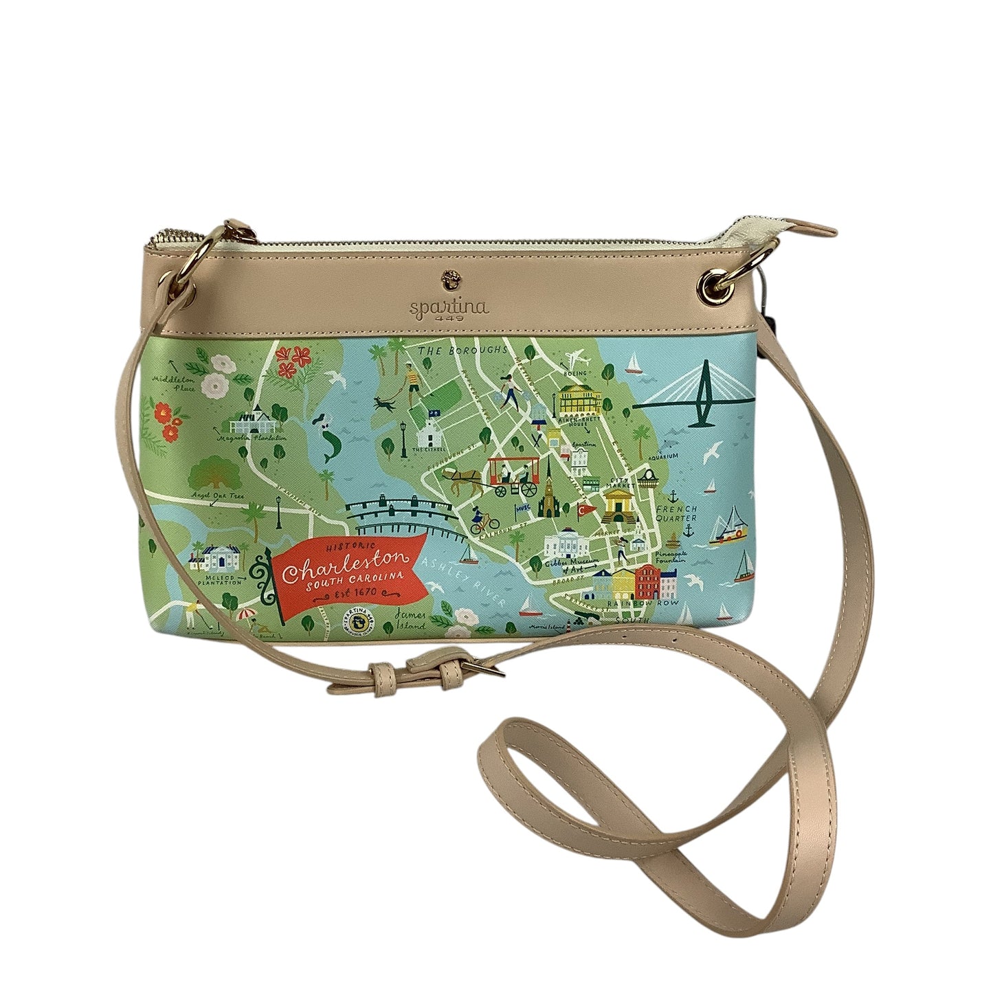 Crossbody Designer By Spartina, Size: Medium