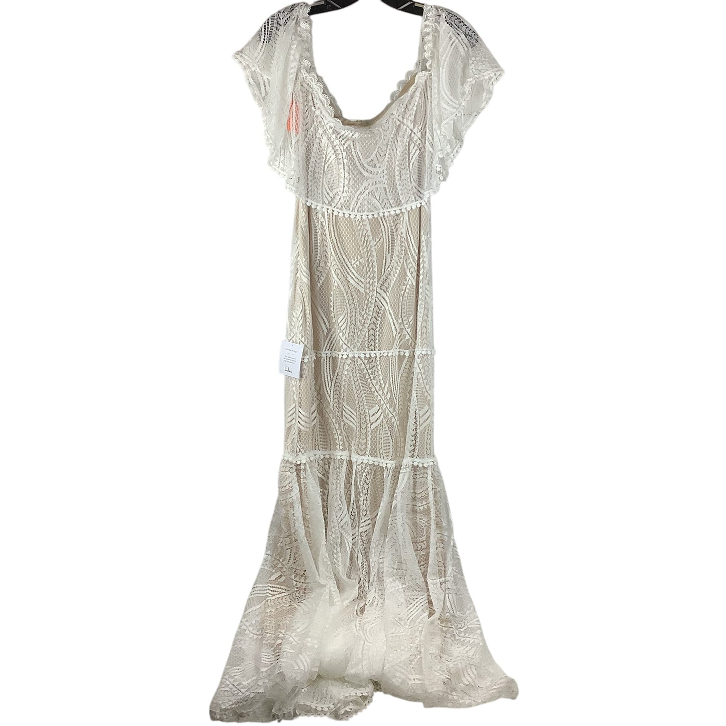 Dress Party Long By Lulus In White, Size: M