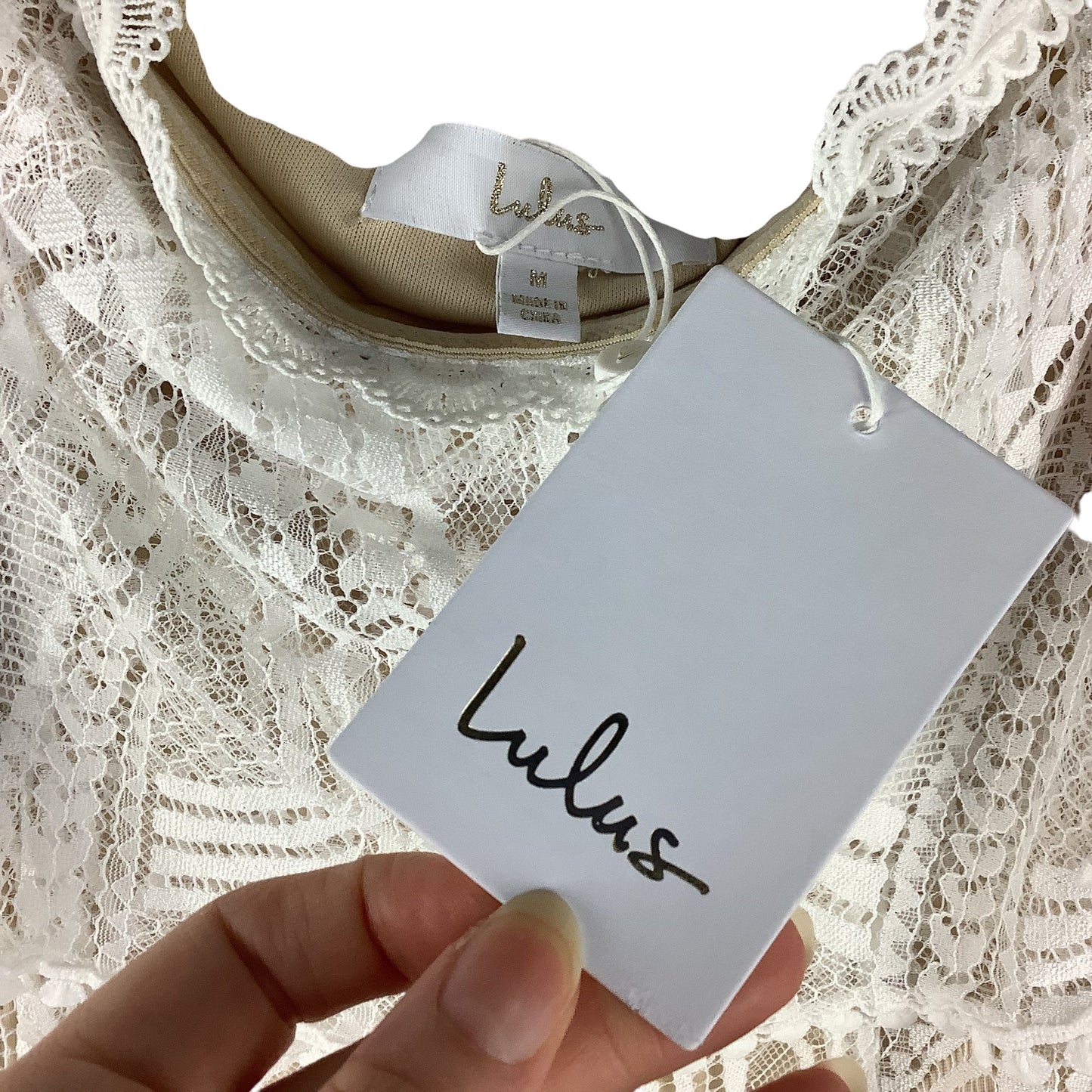 Dress Party Long By Lulus In White, Size: M