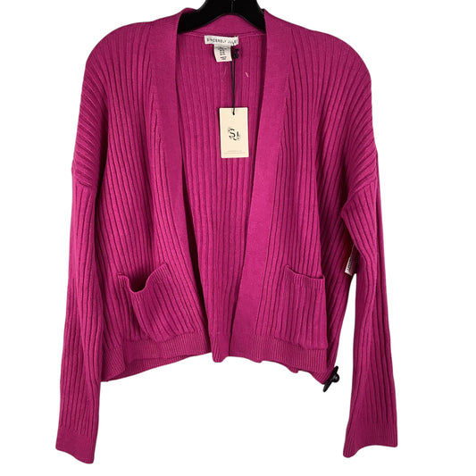 Sweater Cardigan By Clothes Mentor In Pink, Size: Xl