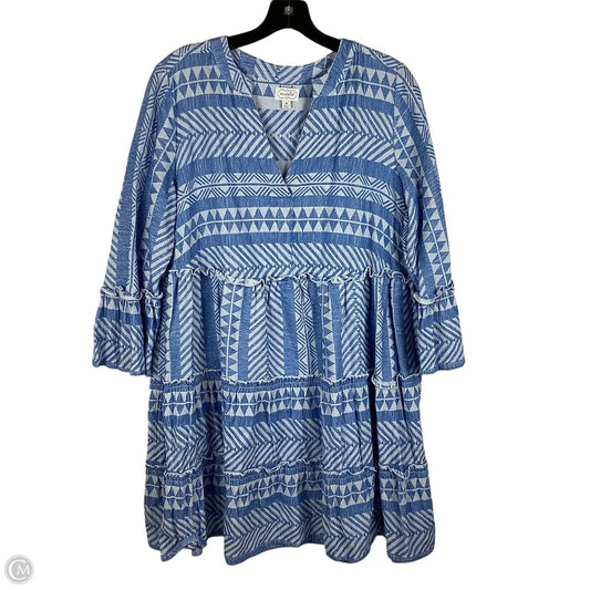 Dress Casual Short By Mudpie In Blue, Size: M