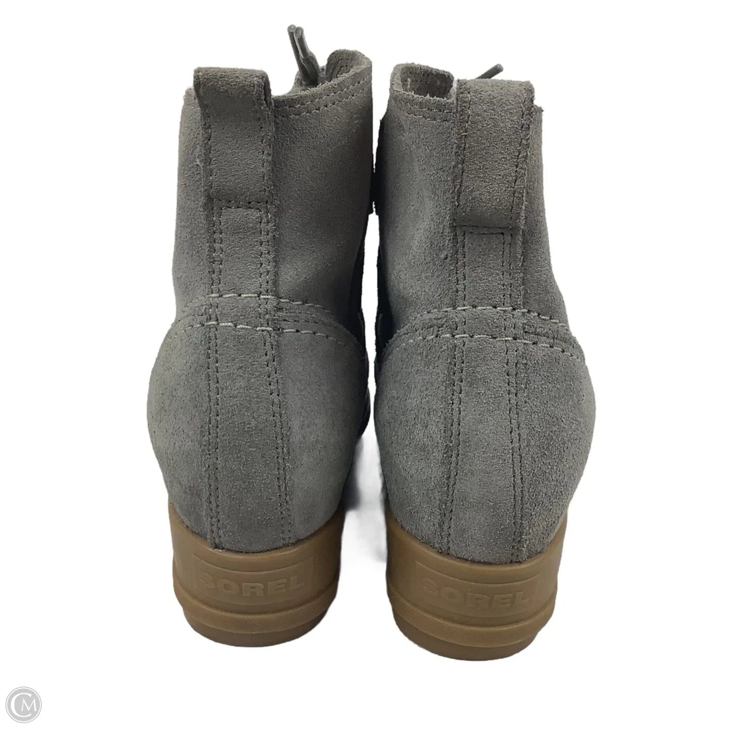 Boots Ankle Heels By Sorel In Grey, Size: 7