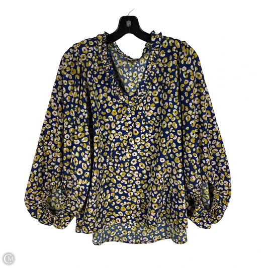 Top Long Sleeve By Jodifl In Animal Print, Size: M