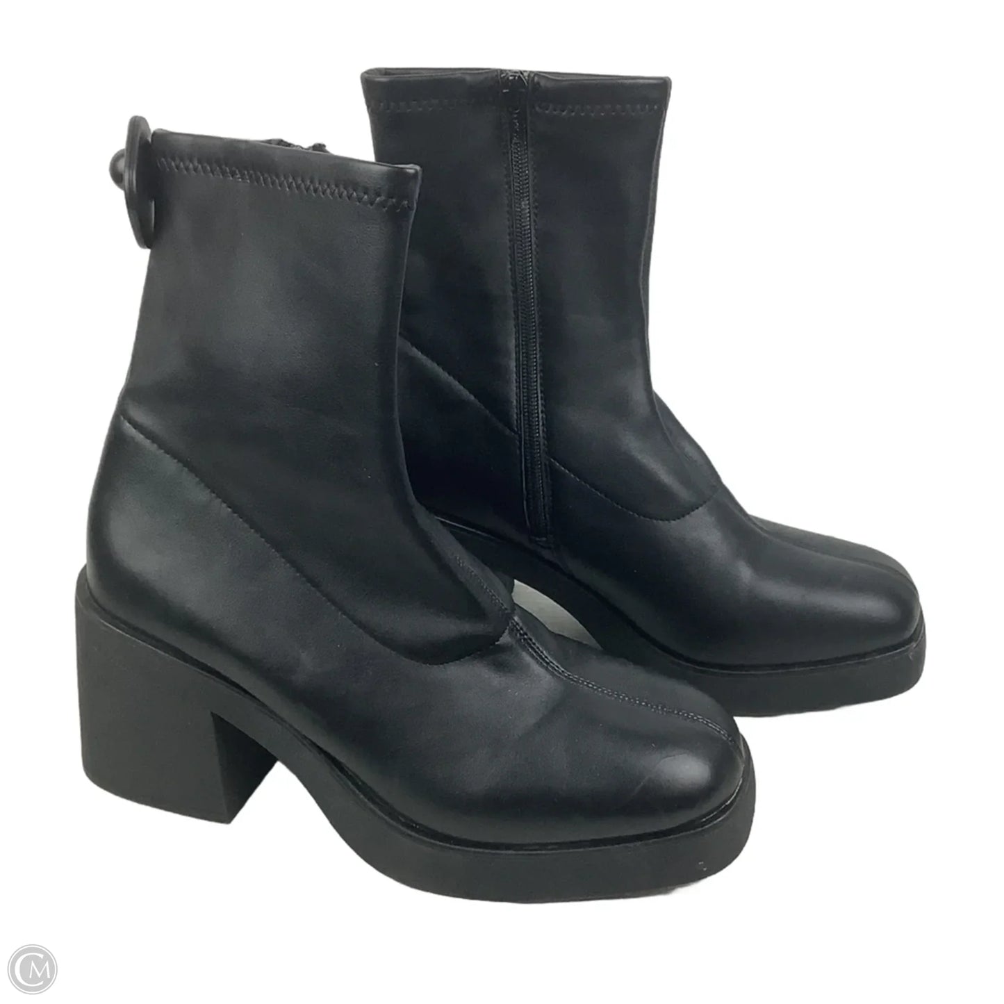 Boots Ankle Heels By A New Day In Black, Size: 10